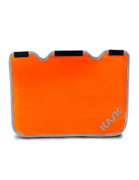 Cubrenucas KASK Superplasma Hi Viz, color naranja fluor