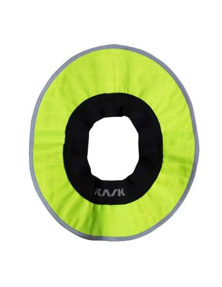 Protector solar de nuca KASK Sun Shield Hi Viz, color amarillo fluor