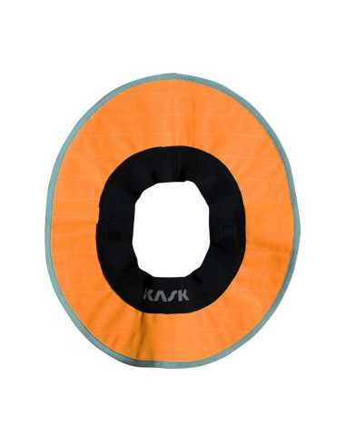 Protector solar de nuca KASK Sun Shield Hi Viz, color naranja fluor