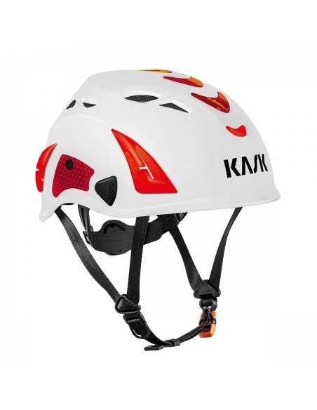 Casco de seguridad KASK Superplasma AQ Hi Viz, color blanco/rojo