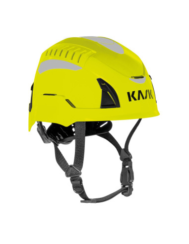 Casco de bomberos forestales y rescate KASK Quantum Cabrio, color amarillo fluor