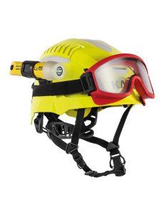 Casco de bomberos forestales y rescate KASK Quantum Cabrio, color rojo/amarillo 2