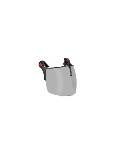 Kit visor facial completo KASK Zen FF Plus con adaptadores FR, color ahumado