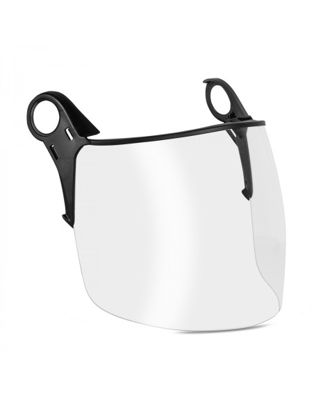 Kit visor facial completo KASK Zen FF Plus con adaptadores FR, color transparente